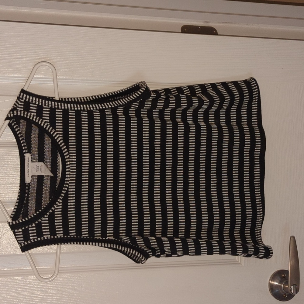 Black and white tank top